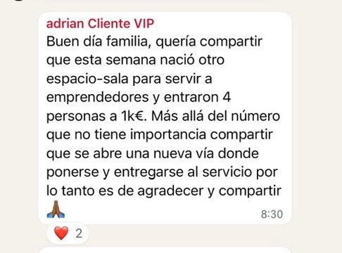 Testimonio de alumno